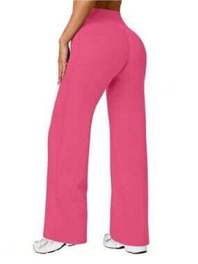 Wide Leg Yoga Pants Women High Waist Athletic Straight Leg Sweatpants Workout
